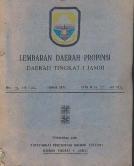 Lembaran Daerah Propinsi Daerah Tingkat I Jambi  10