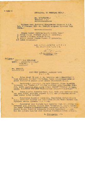 AC02-27/2- 27.2 - Surat Dari Gubernur Aceh, Tanggal 15 Februari 1950. No. 1213/12/Um 1