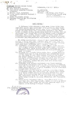 AC02-11/1- 11.12 - Surat Dari A.n Gubernur Aceh Tanggal 8 Mei 1950 No.3308/4/Um. Perihal : Penuka...